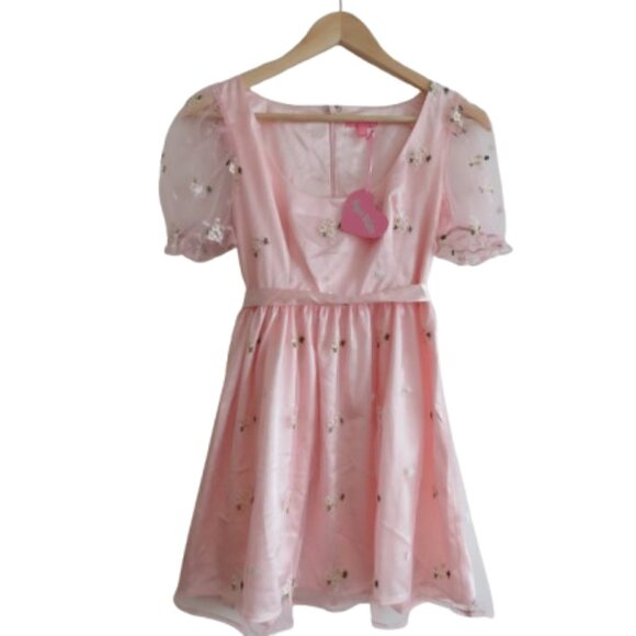 Dolls Kill Dresses & Skirts - DOLLS KILL SUGAR THRILLZ Starlet Daze Babydoll Dress Floral Fairy Coquette NWT